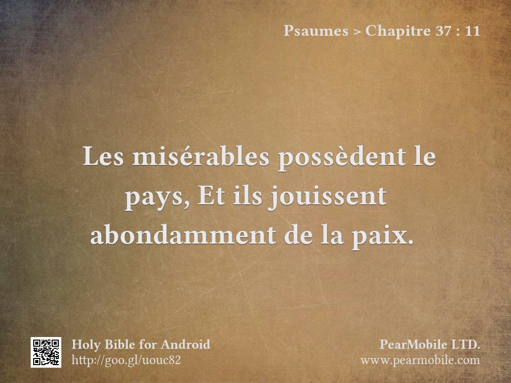 Psaumes, Chapitre 37:11